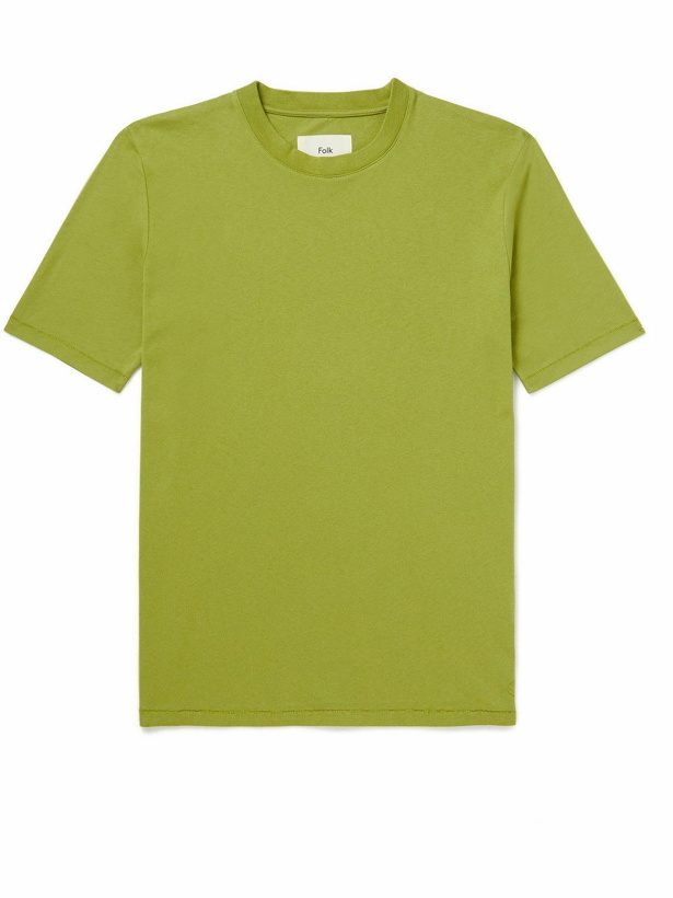 Photo: Folk - Cotton-Jersey T-Shirt - Green