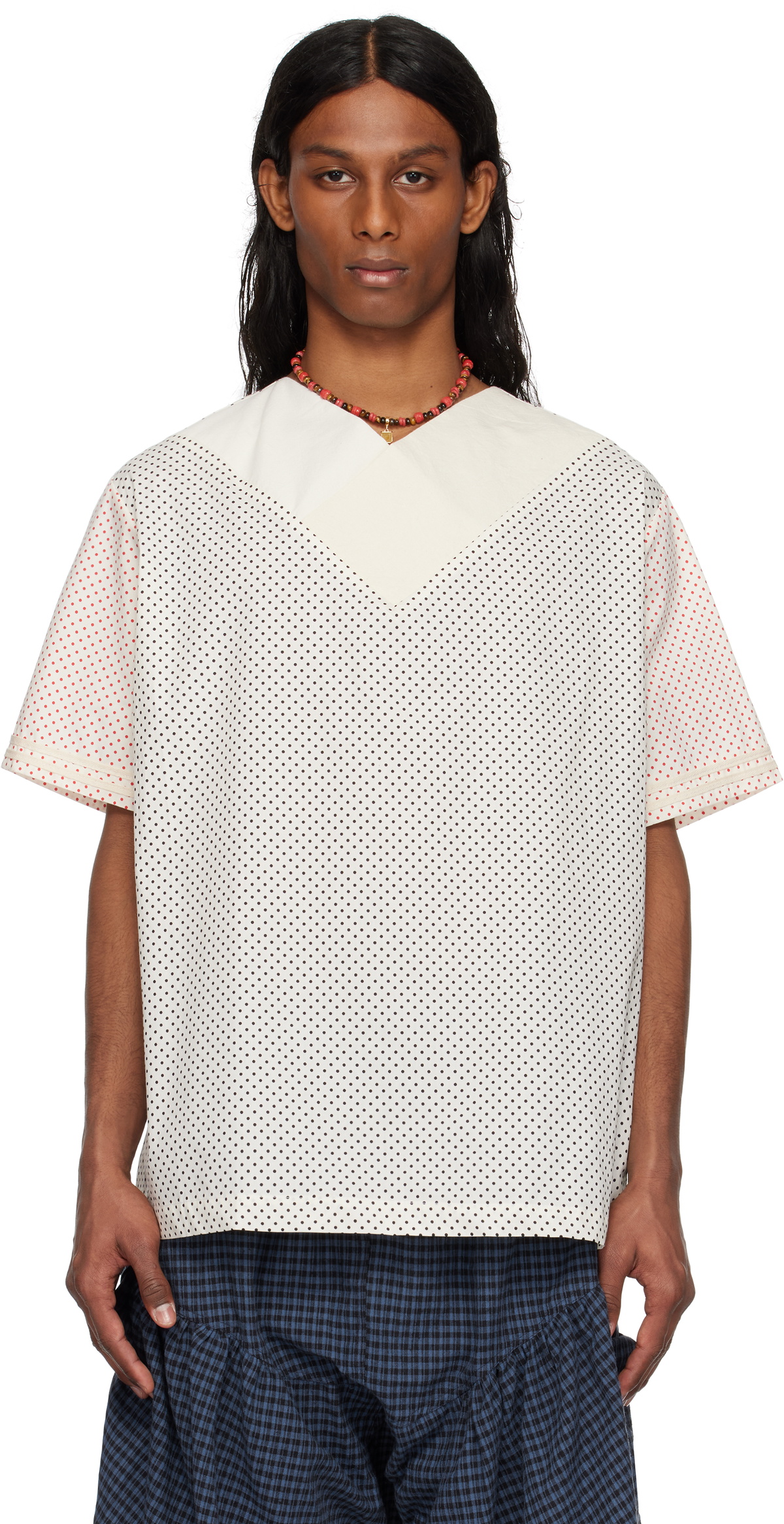 SC103 SSENSE Exclusive White & Black Alps Top SC103