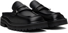 Marni Black Leather Piercing 2.0 Chunky Slip-on Loafers