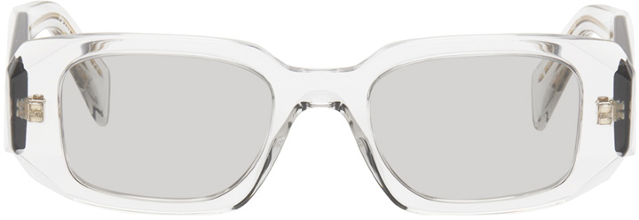 Photo: Prada Eyewear Gray Symbole Sunglasses