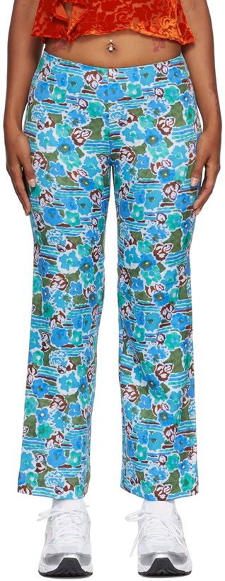 Photo: Collina Strada Blue Floral Lounge Pants