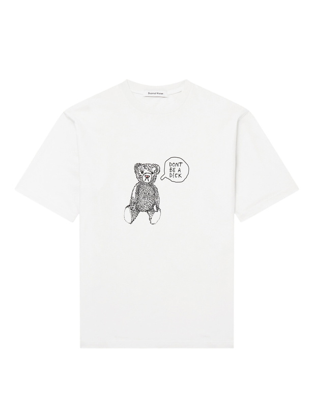 Photo: DISTRICT VISION - California Printed Cotton-Jersey T-Shirt - White