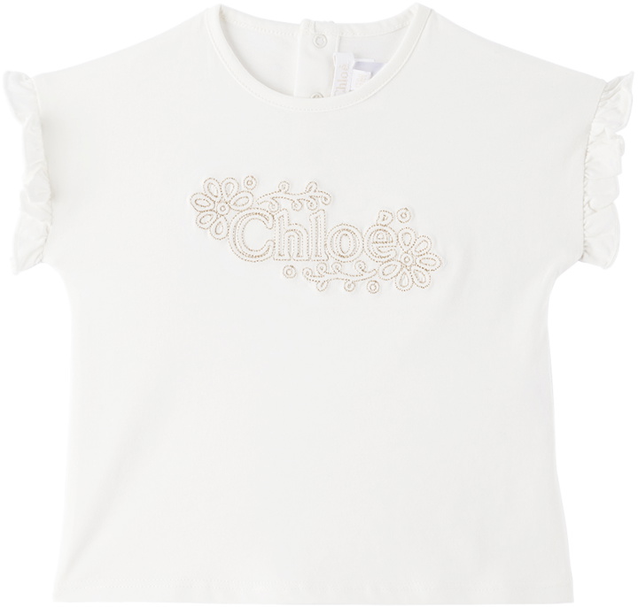 Photo: Chloé Baby White Embroidered T-Shirt