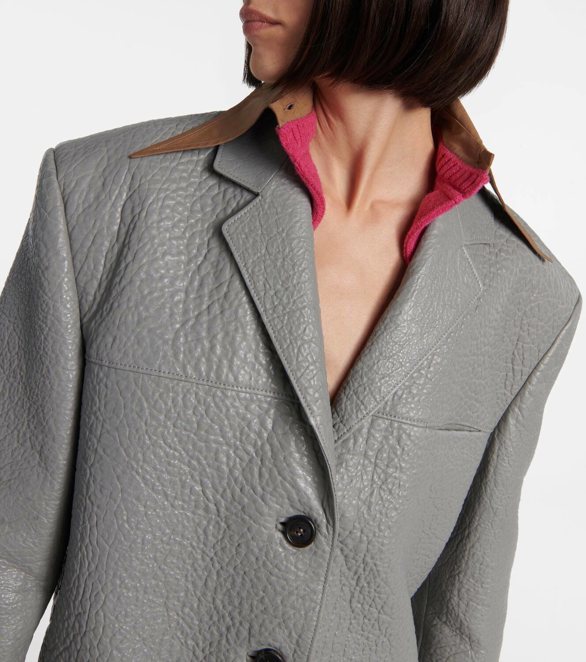 Prada Oversized leather jacket