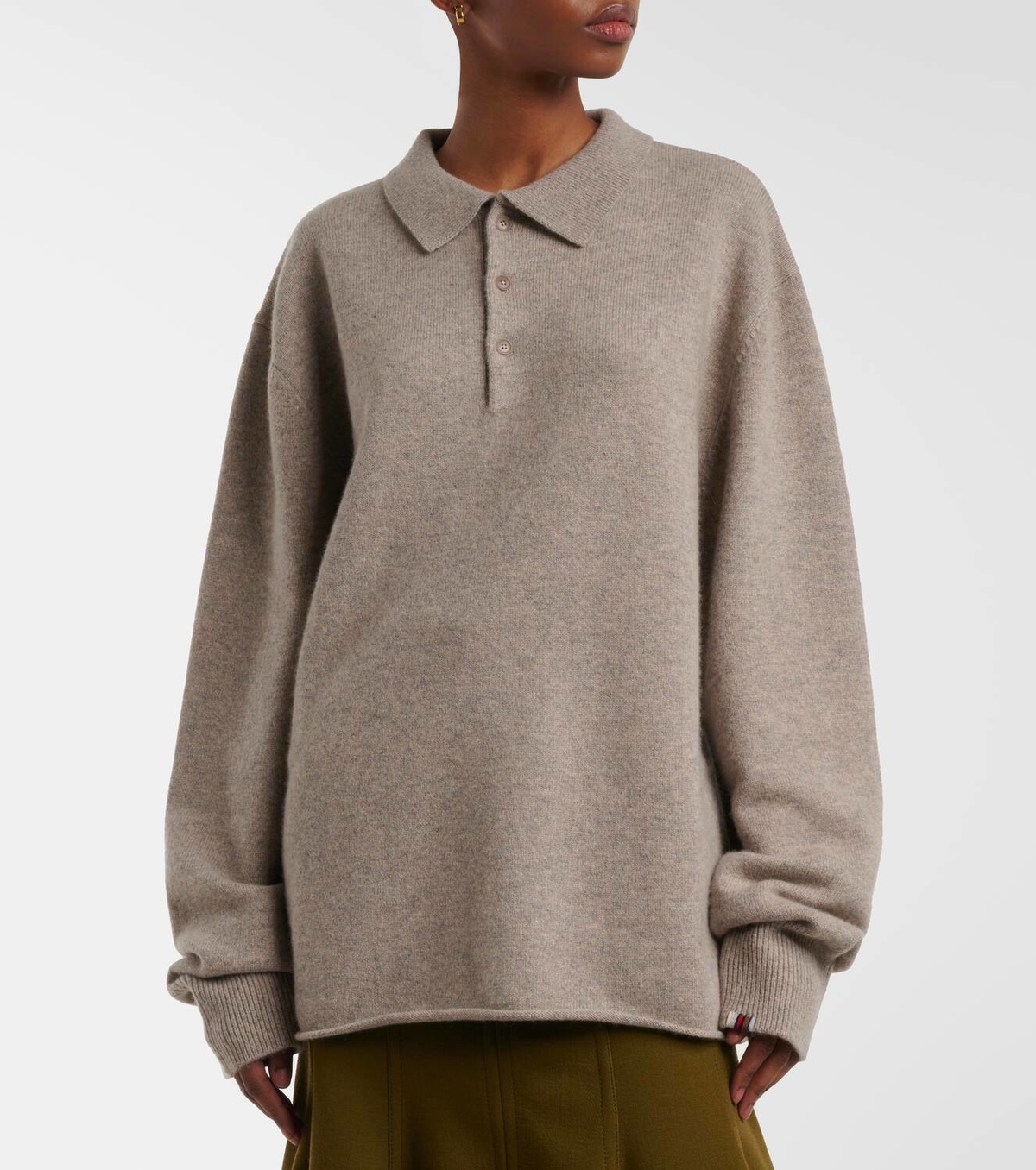 Extreme Cashmere N°357 Marylebone cashmere-blend polo sweater