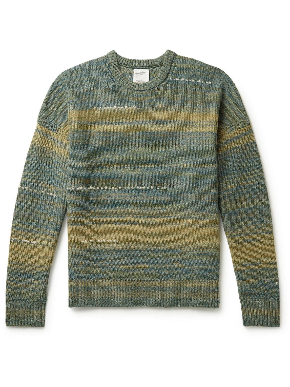 Visvim - Amplus Striped Wool-Blend Sweater - Green Visvim