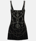 Clio Peppiatt Chandelier embellished minidress