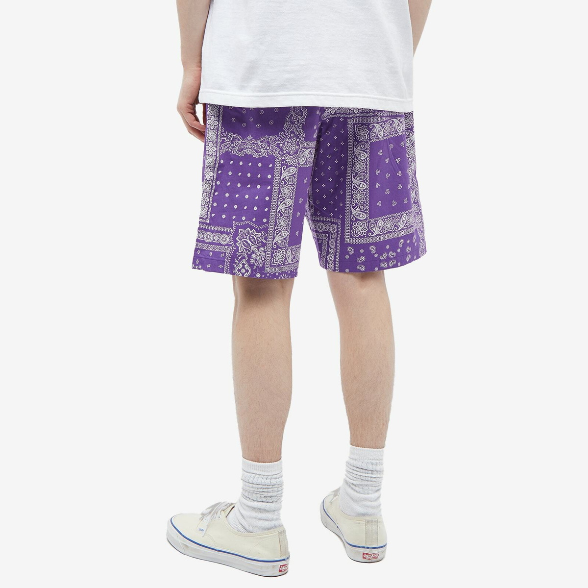 SOPHNET. Men's Bandana Easy Short in Purple SOPHNET.