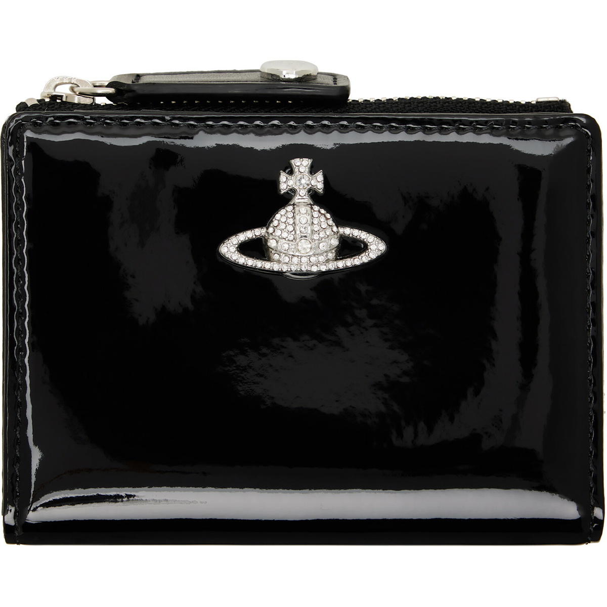Vivienne Westwood Black Slim Flap Card Holder