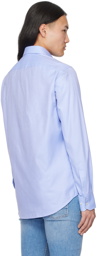 BOSS Blue Spread Collar Shirt