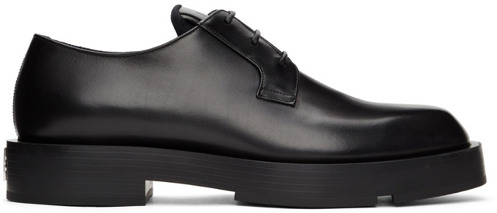 Photo: Givenchy Black Squared Lace-Up Derbys
