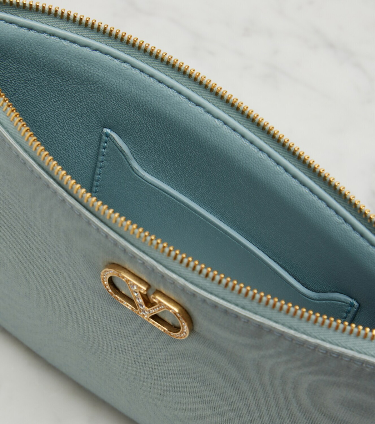Valentino Garavani VLogo Signature Small embellished pouch