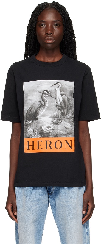 Photo: Heron Preston Black Graphic T-Shirt