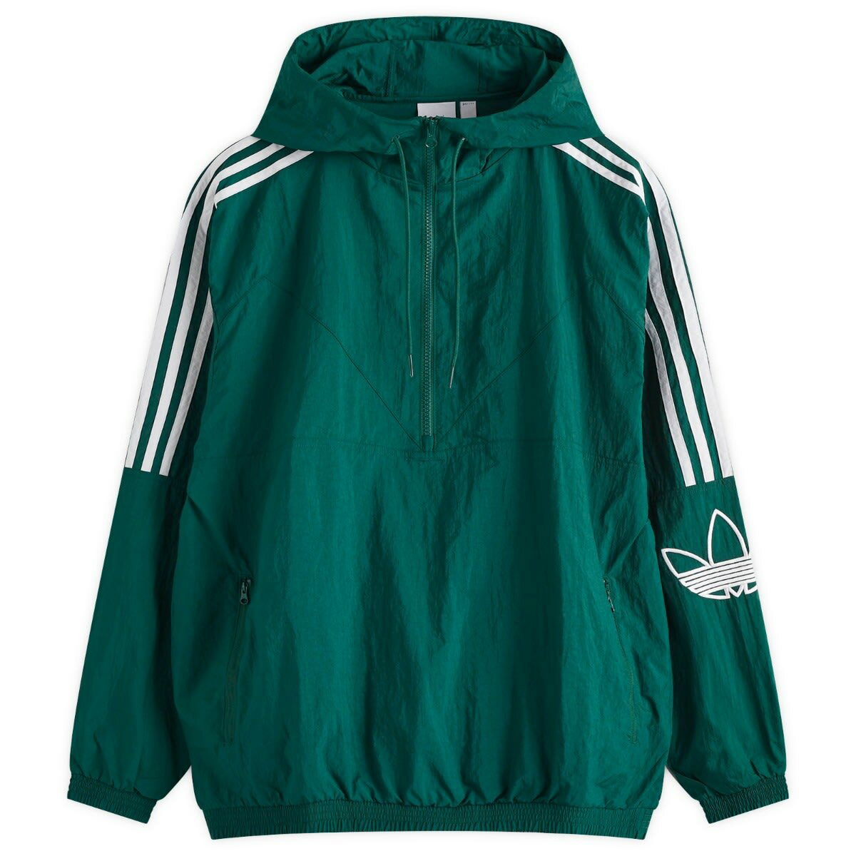 Adidas Men s Skate Classic Anorak Jacket in Collegiate Green