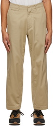 Nanamica Khaki Wide Chino Trousers