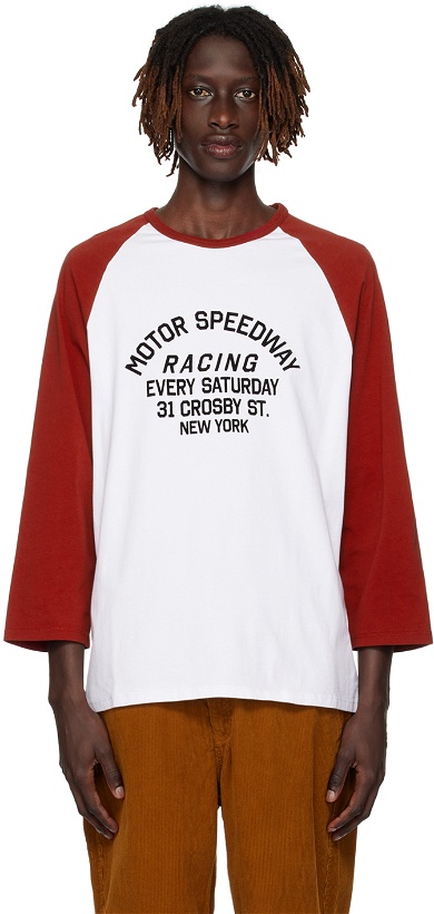 Photo: Saturdays NYC White & Red Speedway T-Shirt