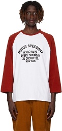 Saturdays NYC White & Red Speedway T-Shirt