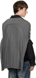 We11done Black Layered Blouson Jacket