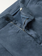 ALTEA - Slub Linen-Blend Shorts - Blue - XL