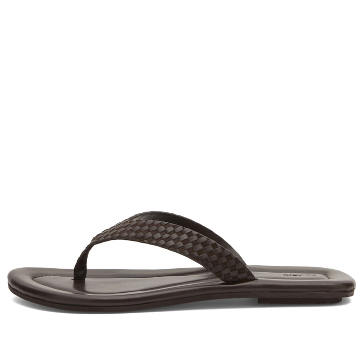 Photo: ST. Agni Women's Lattice Weave Thong in Coffee