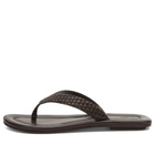 ST. Agni Women's Lattice Weave Thong in Coffee