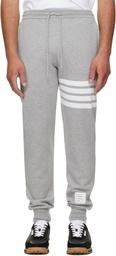 Thom Browne Gray Classic Loopback 4-Bar Sweatpants