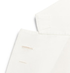 Caruso - Cream Butterfly Cotton, Linen and Silk-Blend Suit Jacket - Neutrals