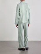 BODE - Sylvan Striped Silk-Satin Shirt - Green