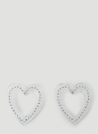 SAFSAFU - Big Heart Earrings in Transparent