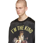 Dolce and Gabbana Black Silk King Of My Life T-Shirt