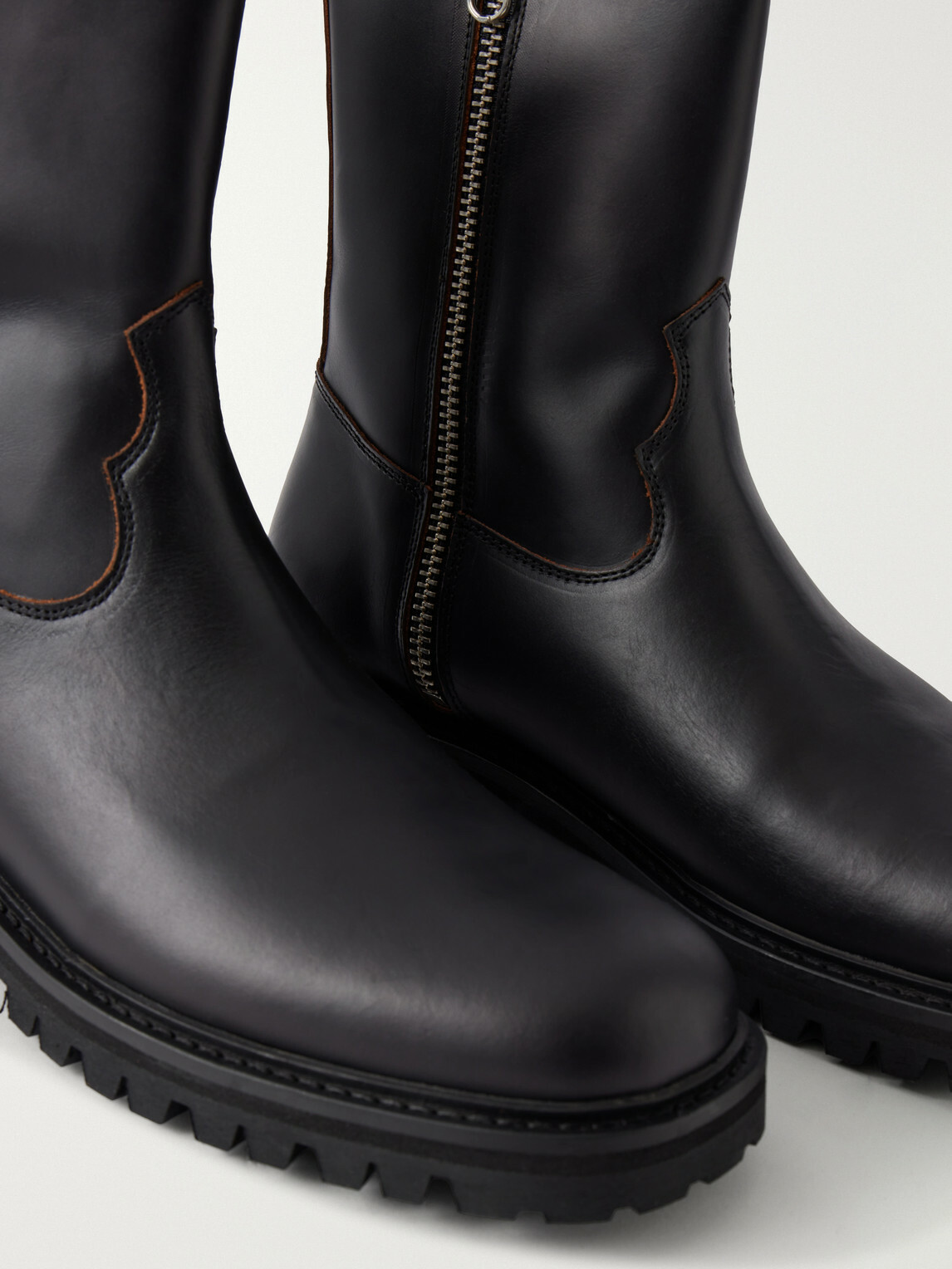 VINNY's - Moto Leather Boots - Black