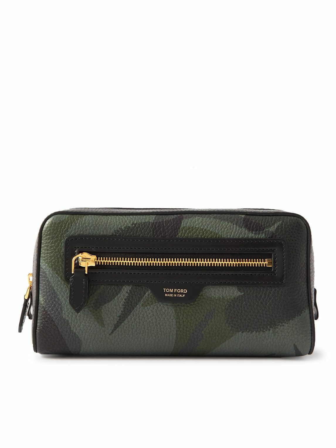 TOM FORD - Camouflage-Print Full-Grain Leather Wash Bag TOM FORD