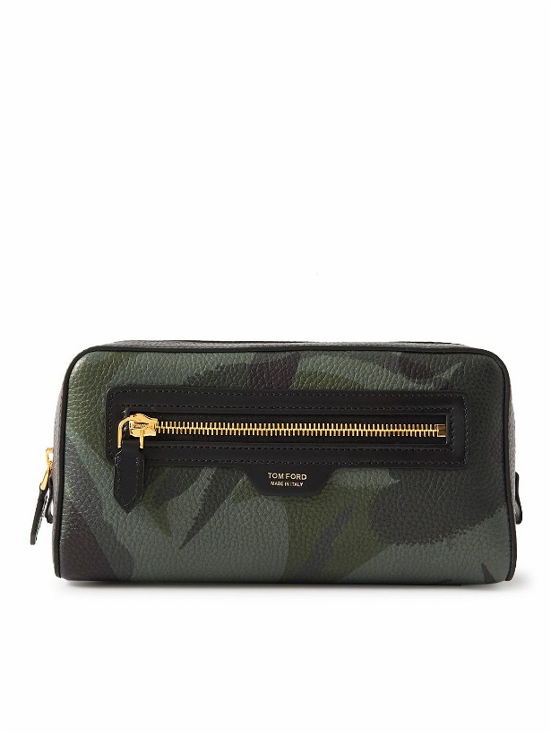 Photo: TOM FORD - Camouflage-Print Full-Grain Leather Wash Bag