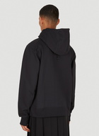 Logo Patch Hooded Sweatshirt in Black