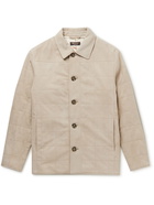 Loro Piana - Leiston Quilted Suede Jacket - Neutrals