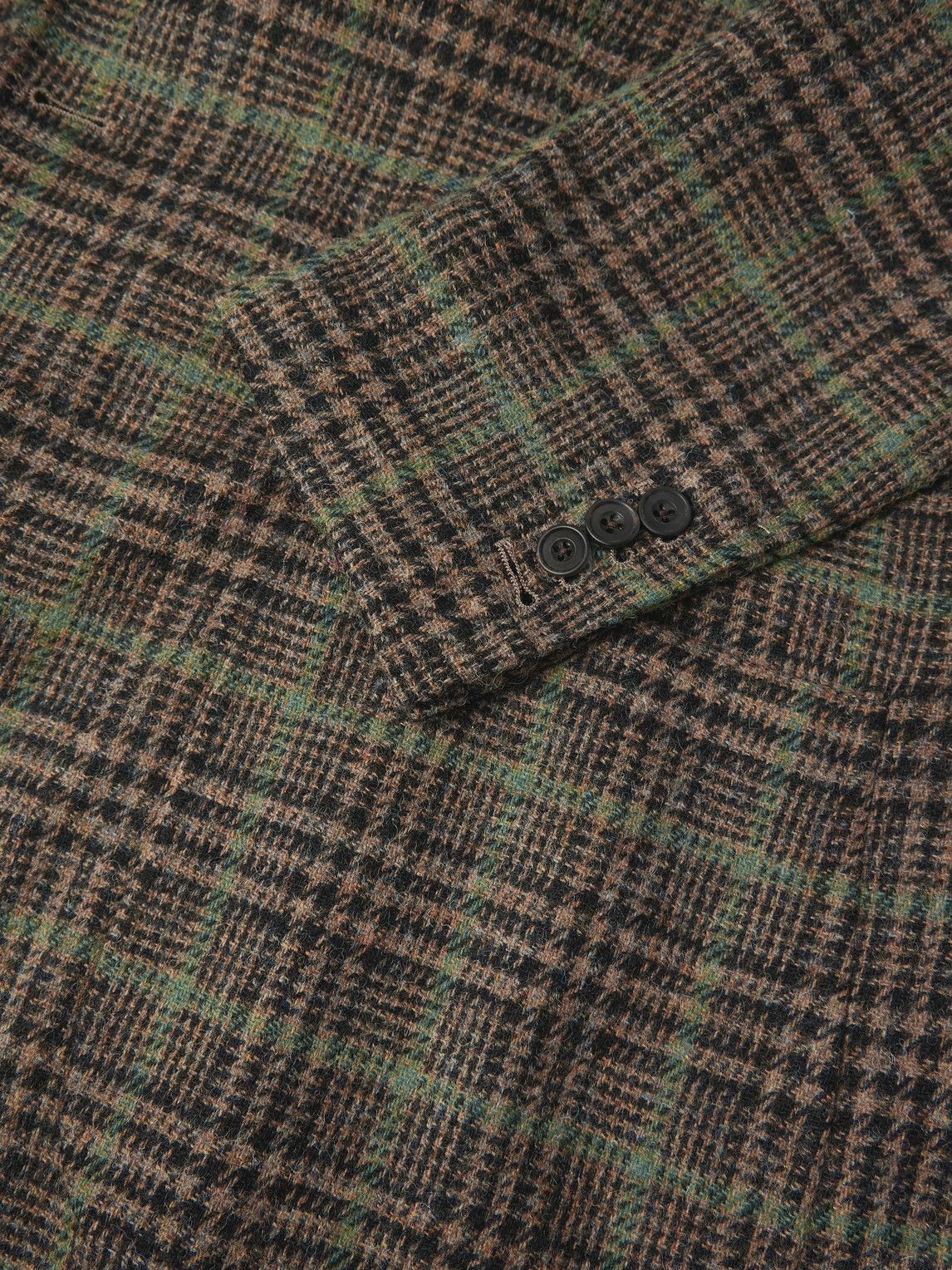 Rubinacci - Prince of Wales Checked Wool Blazer - Green