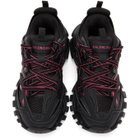 Balenciaga Black and Pink Track Sneakers