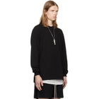 Rick Owens Black Tower Short Crewneck LS Sweatshirt