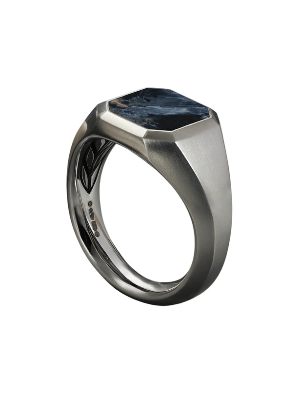 Photo: David Yurman - Streamline® Sterling Silver Pietersite Signet Ring - Silver