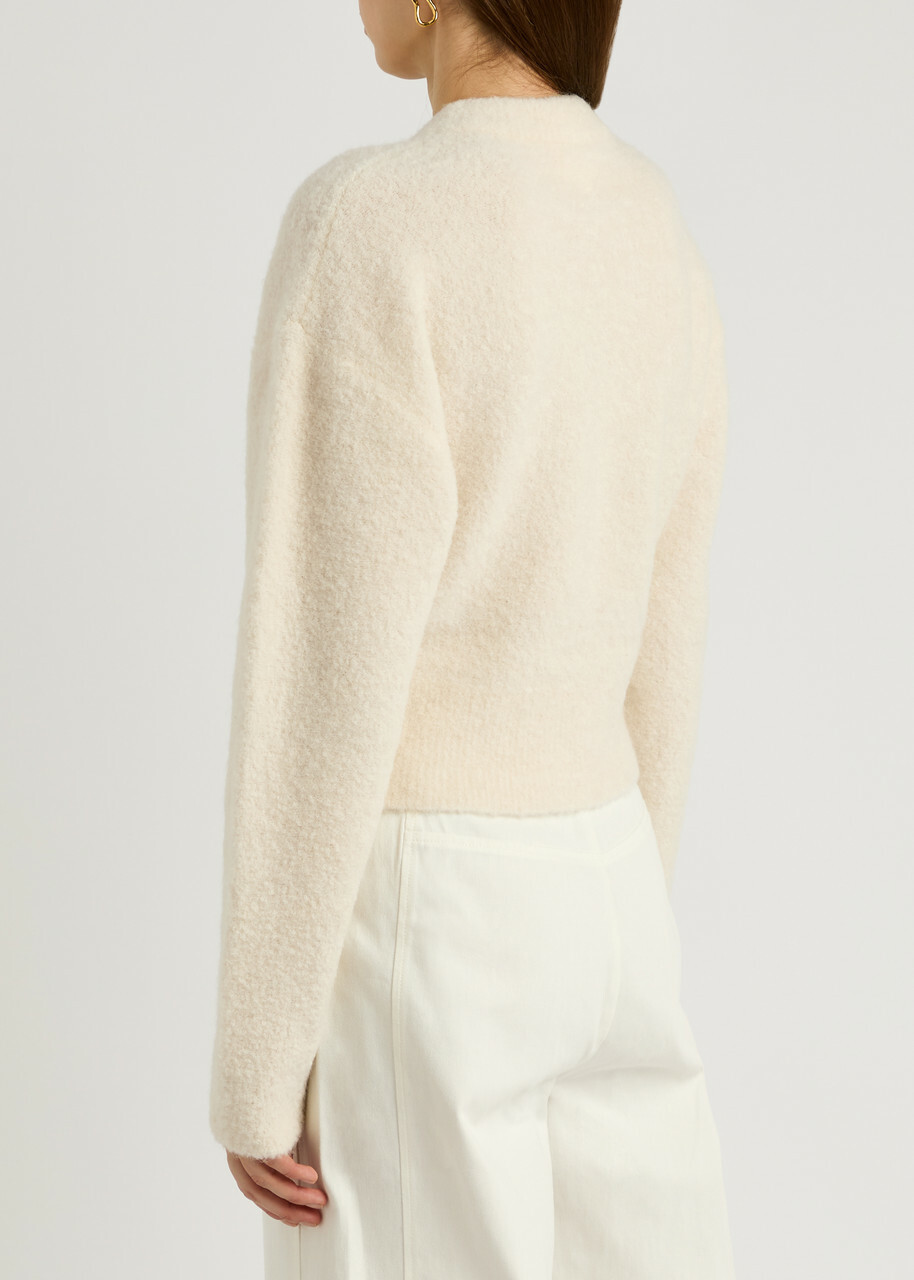 Clea Arthur Alpaca-blend Cardigan Cream