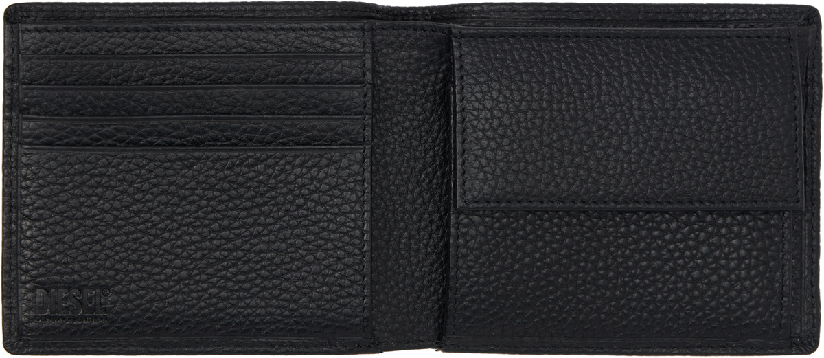 Diesel Black Bi Fold Coin S Wallet