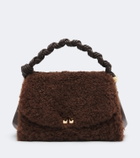 Ganni Very Bou teddy top-handle bag