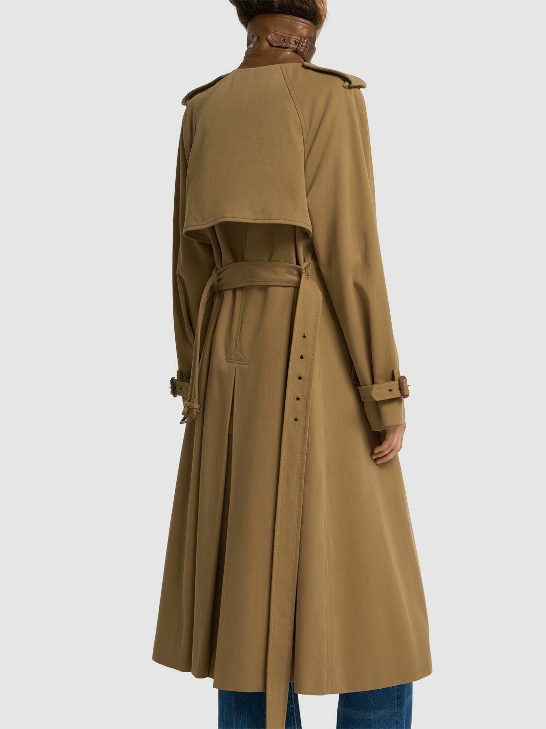 CHLOÉ Cotton Gabardine Trench Coat