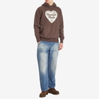 Human Made Men's Tsuriami Heart Hoodie in Brown