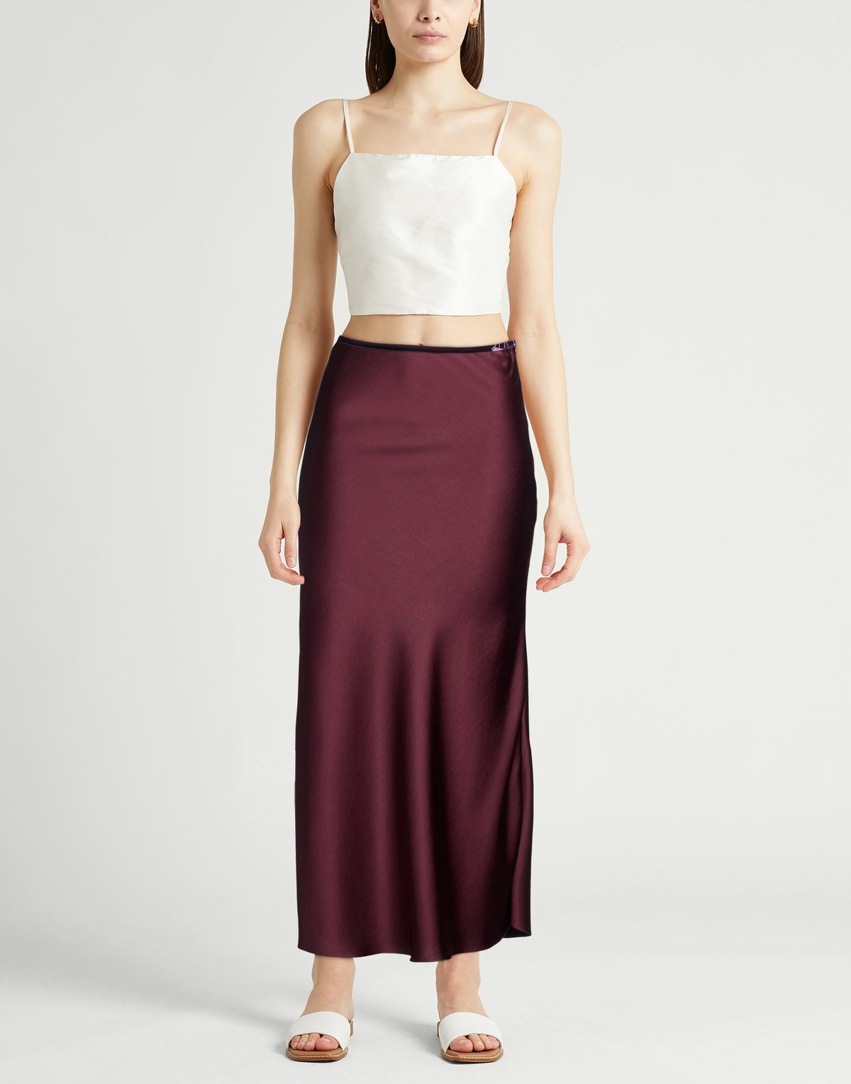 Jucca Womens Maxi skirt Burgundy