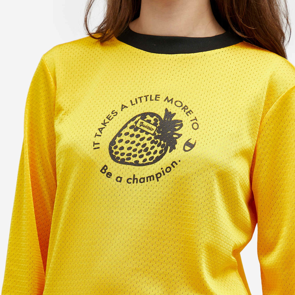 Champion Women's x Guizio Long Sleeve T-Shirt in Yellowblack