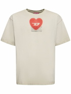 DIESEL - Logo Print Cotton Jersey Loose T-shirt