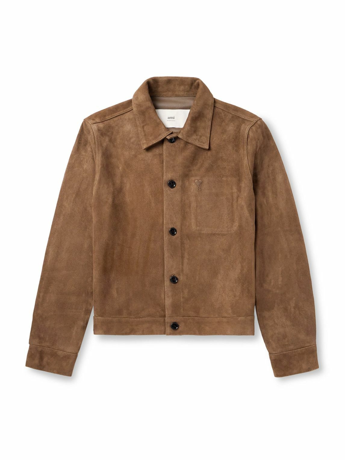 AMI PARIS - Shearling Jacket - Brown AMI