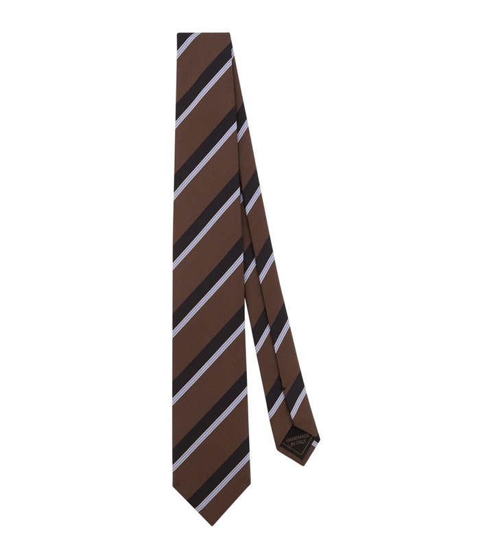 Photo: Brioni Striped silk jacquard tie