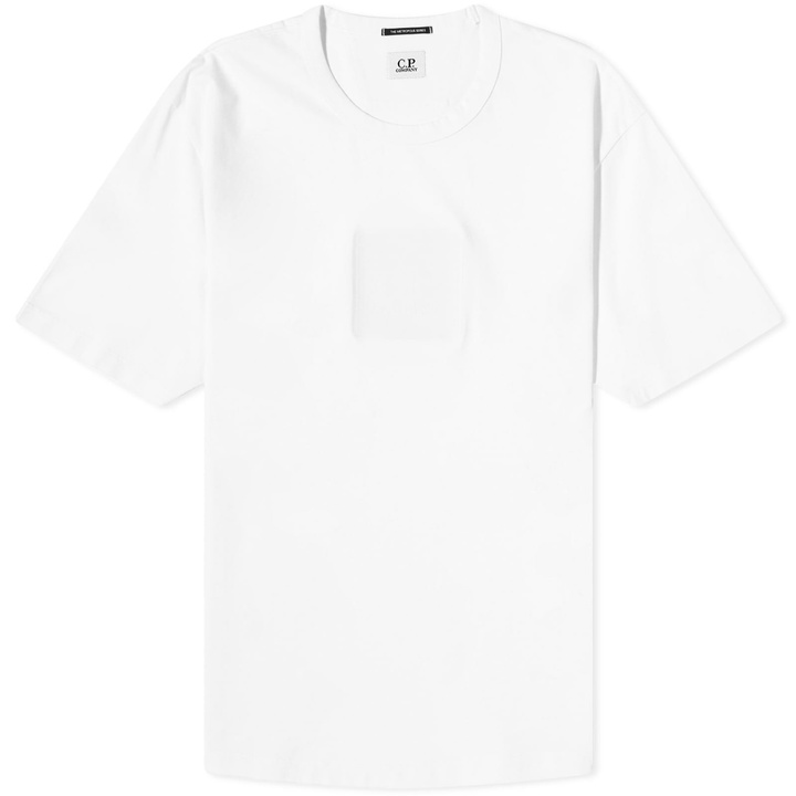 Photo: C.P. Company Men's Mercerized Logo T-Shirt in White
